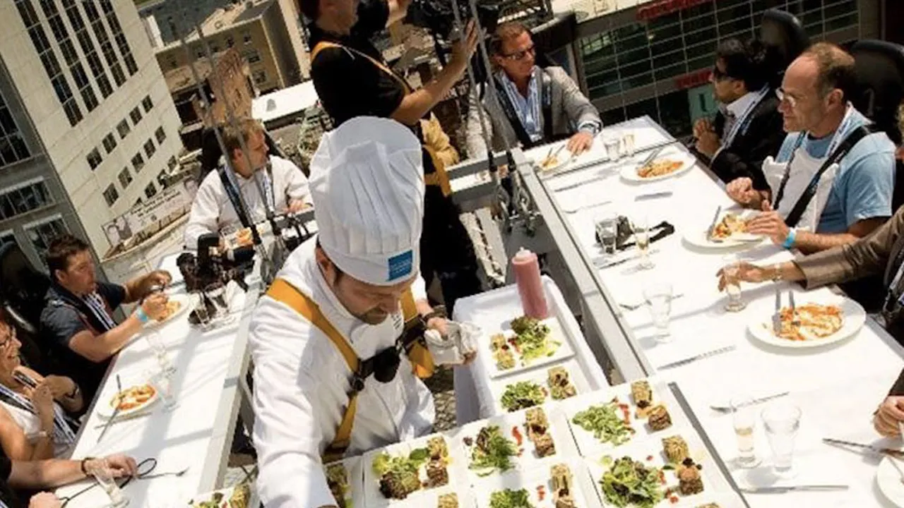 how much is dinner in the sky dubai