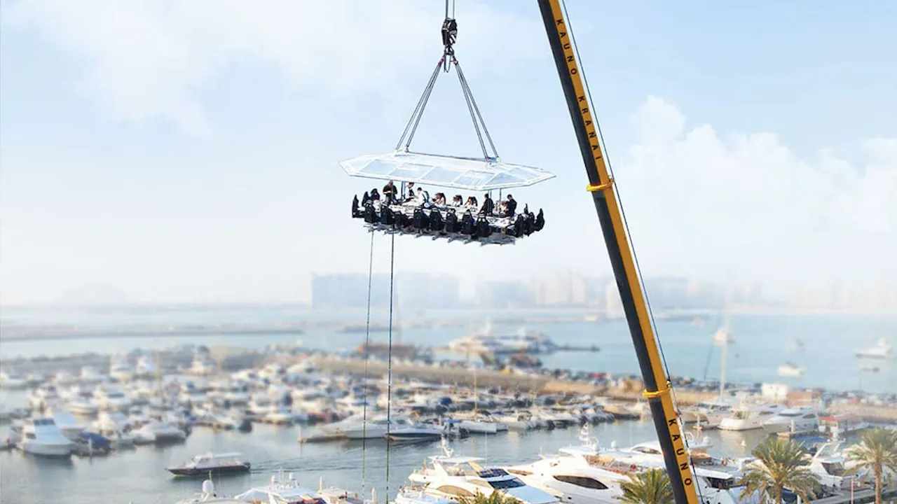 dinner in the sky menu