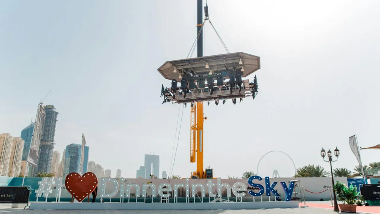 Dinner in the Sky Dubai Location