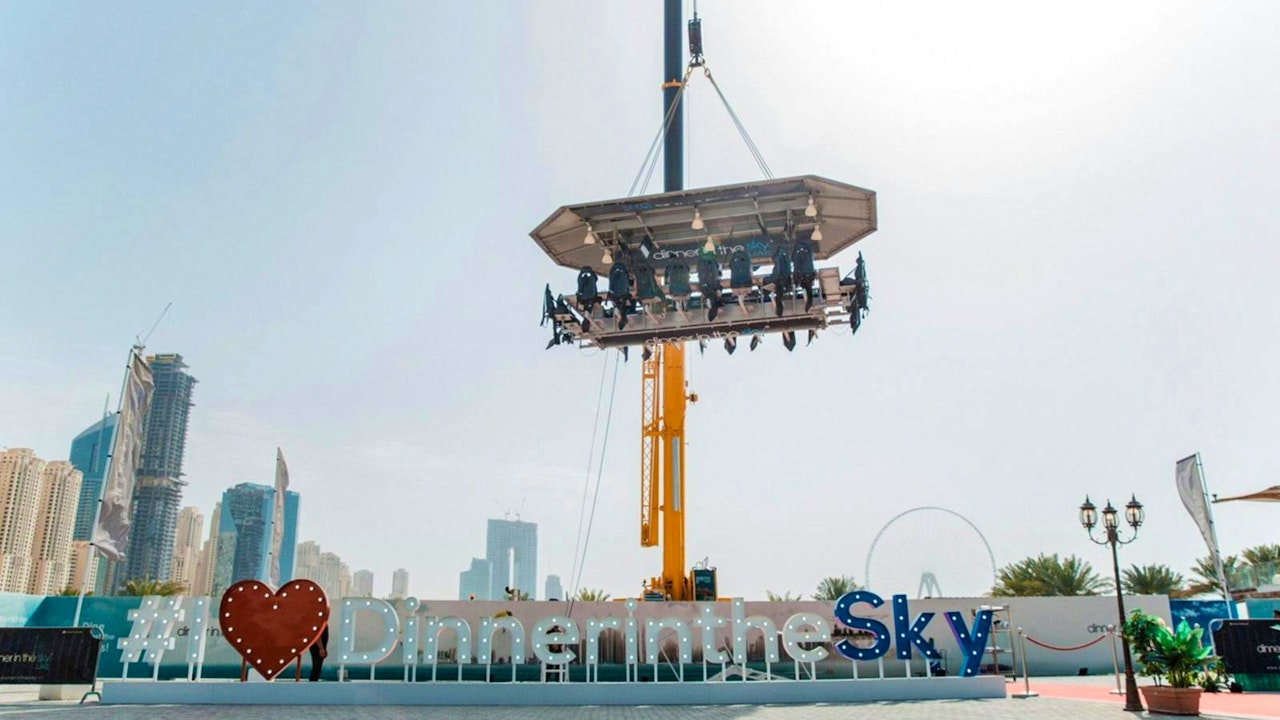 Dinner in the Sky Dubai Location