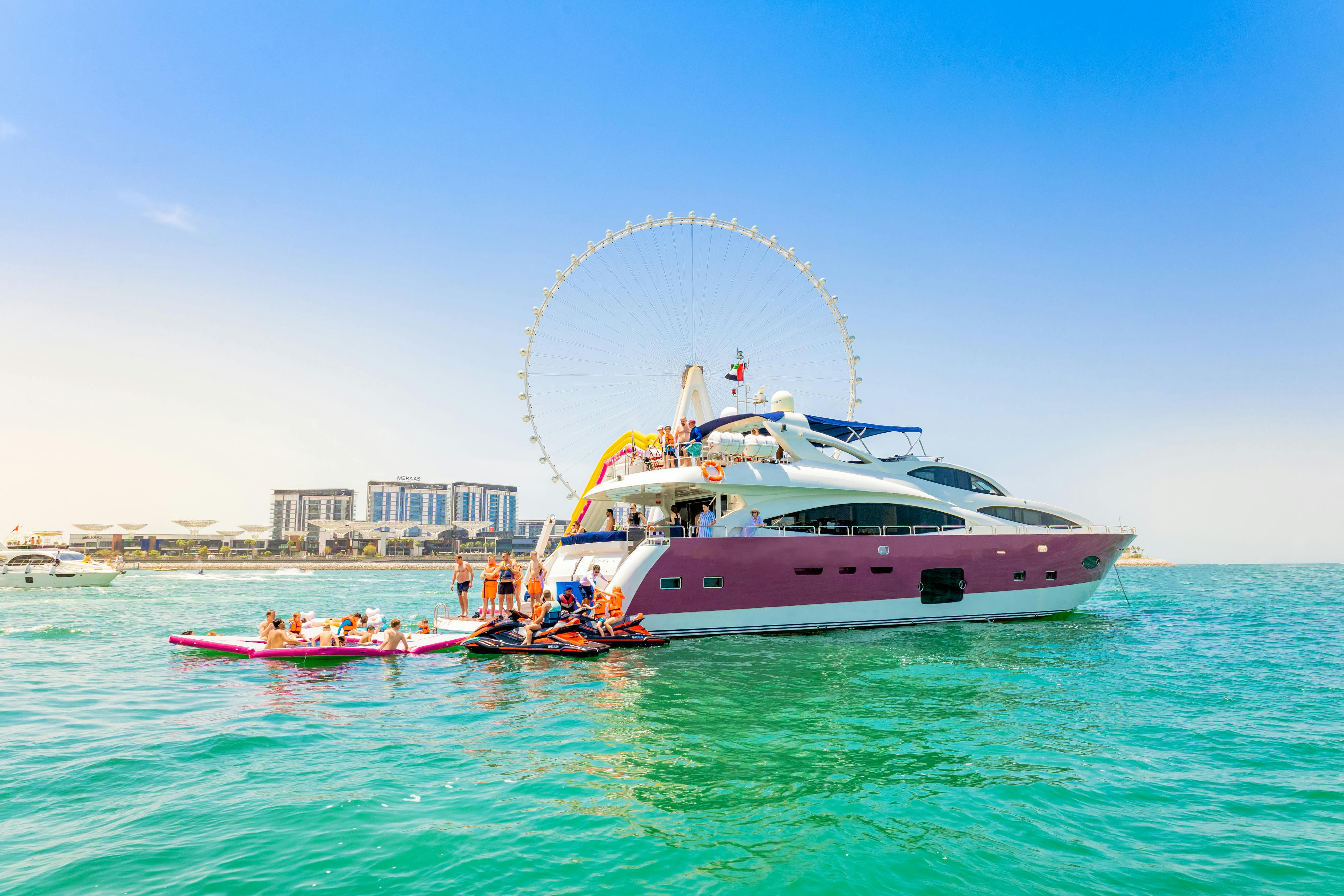 4-Hour Yacht Cruise in Dubai Marina with BBQ Lunch & Inflatable Slide Price