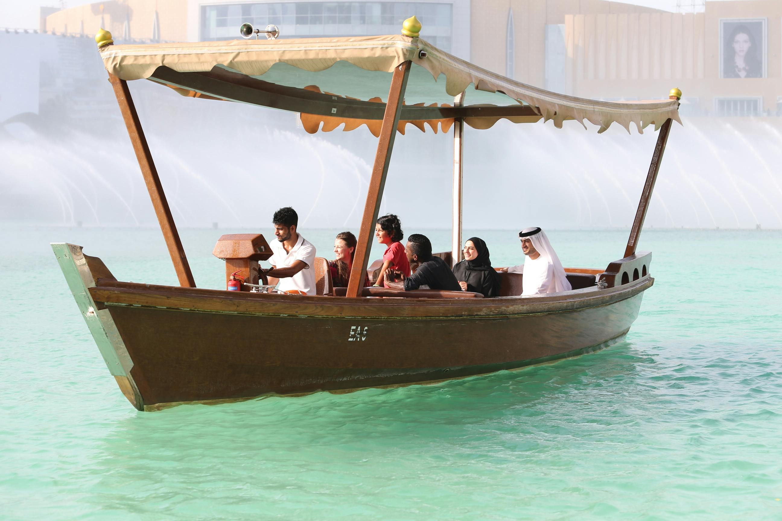 The Dubai Fountain Show and Lake Ride