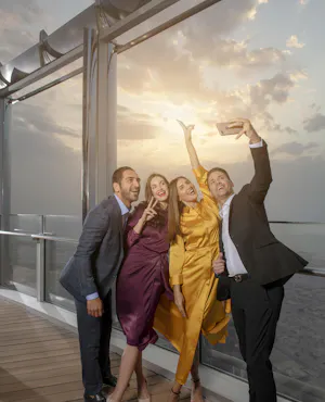 Burj Khalifa At The Top Lounge (Level 152 ,153 & 154) with Beverages