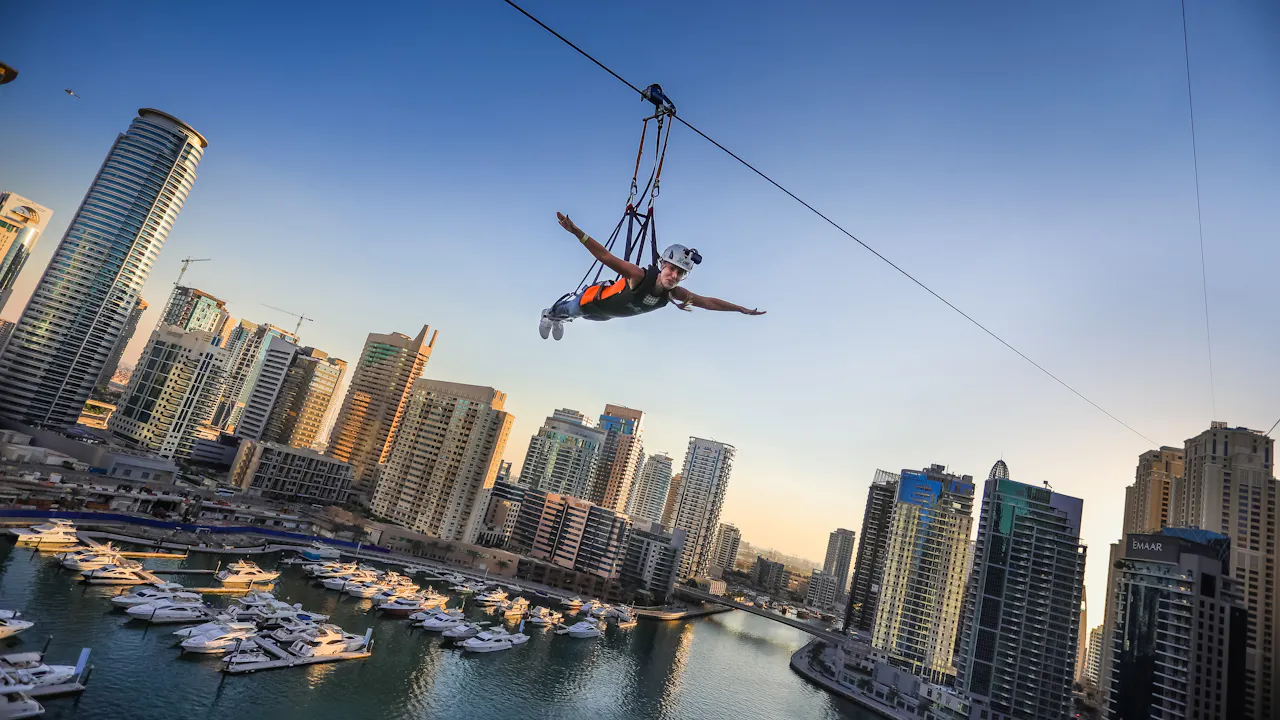 XLine Dubai Marina Zip Line Tickets with Photos & Videos Location