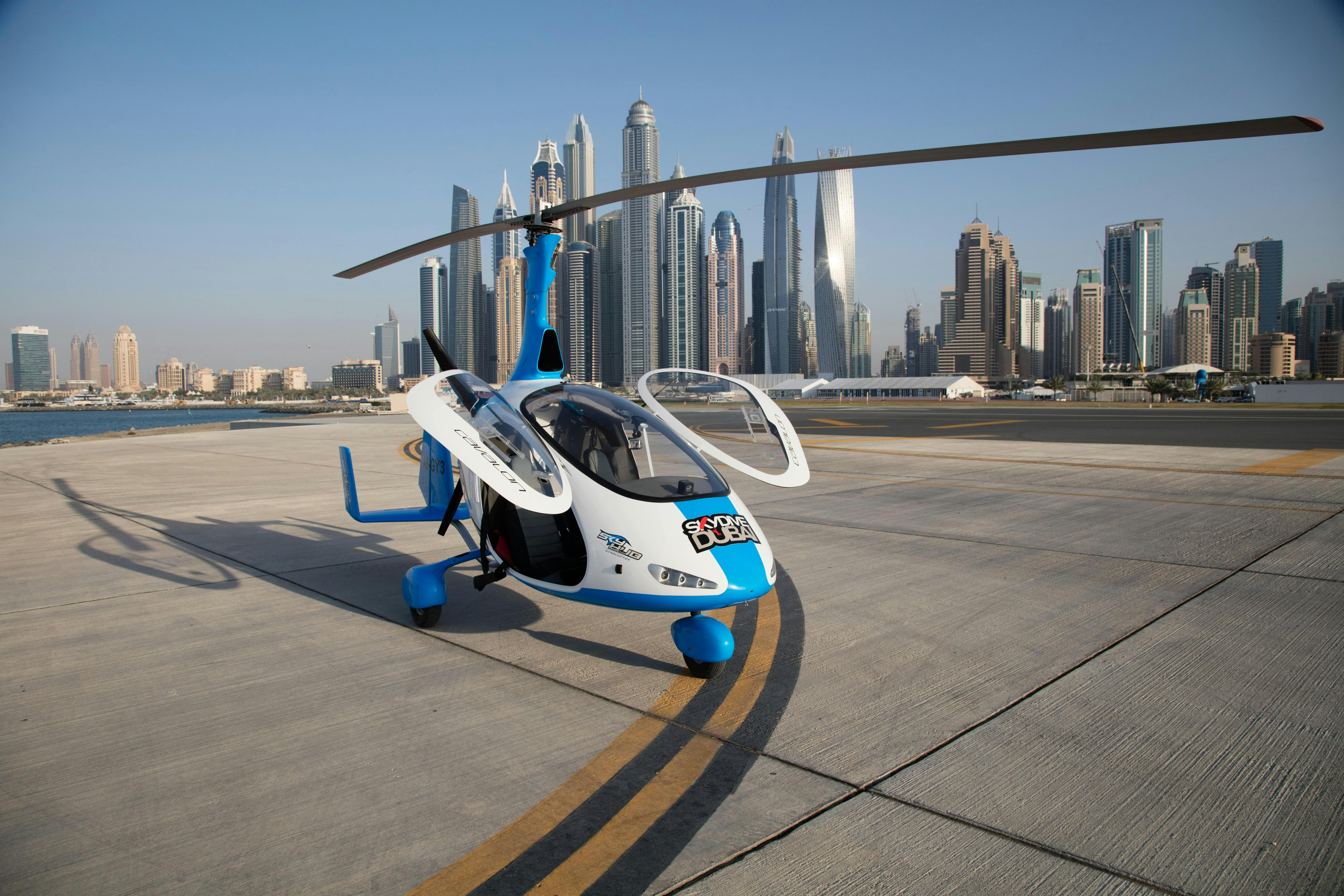 Dubai Gyrocopter Flight Tickets: 20-Min Tour over the Palm + Photos and Video Price