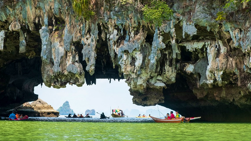 James Bond Island by Longtail Boat with transfers: Small Group Tour