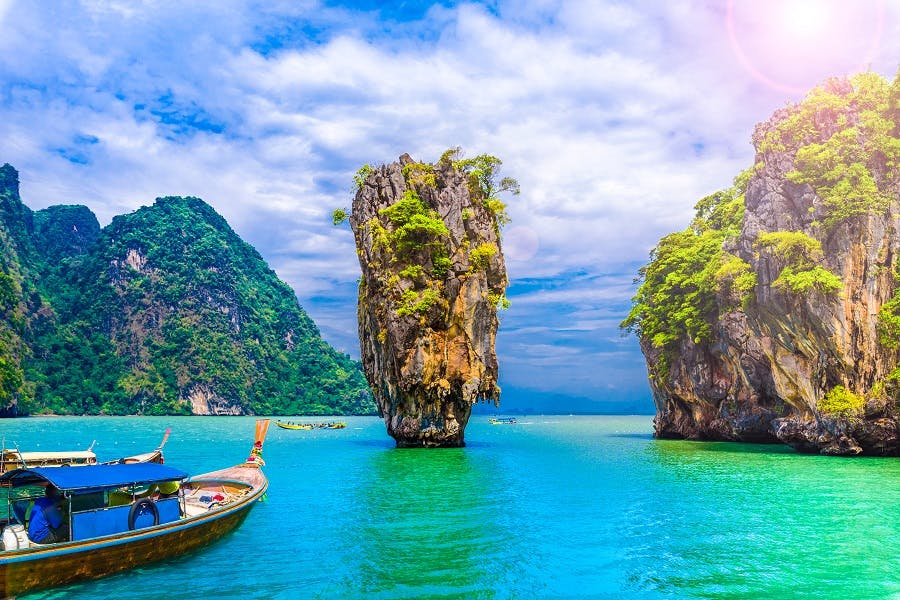 James Bond Island by Longtail Boat with transfers: Small Group Tour Ticket