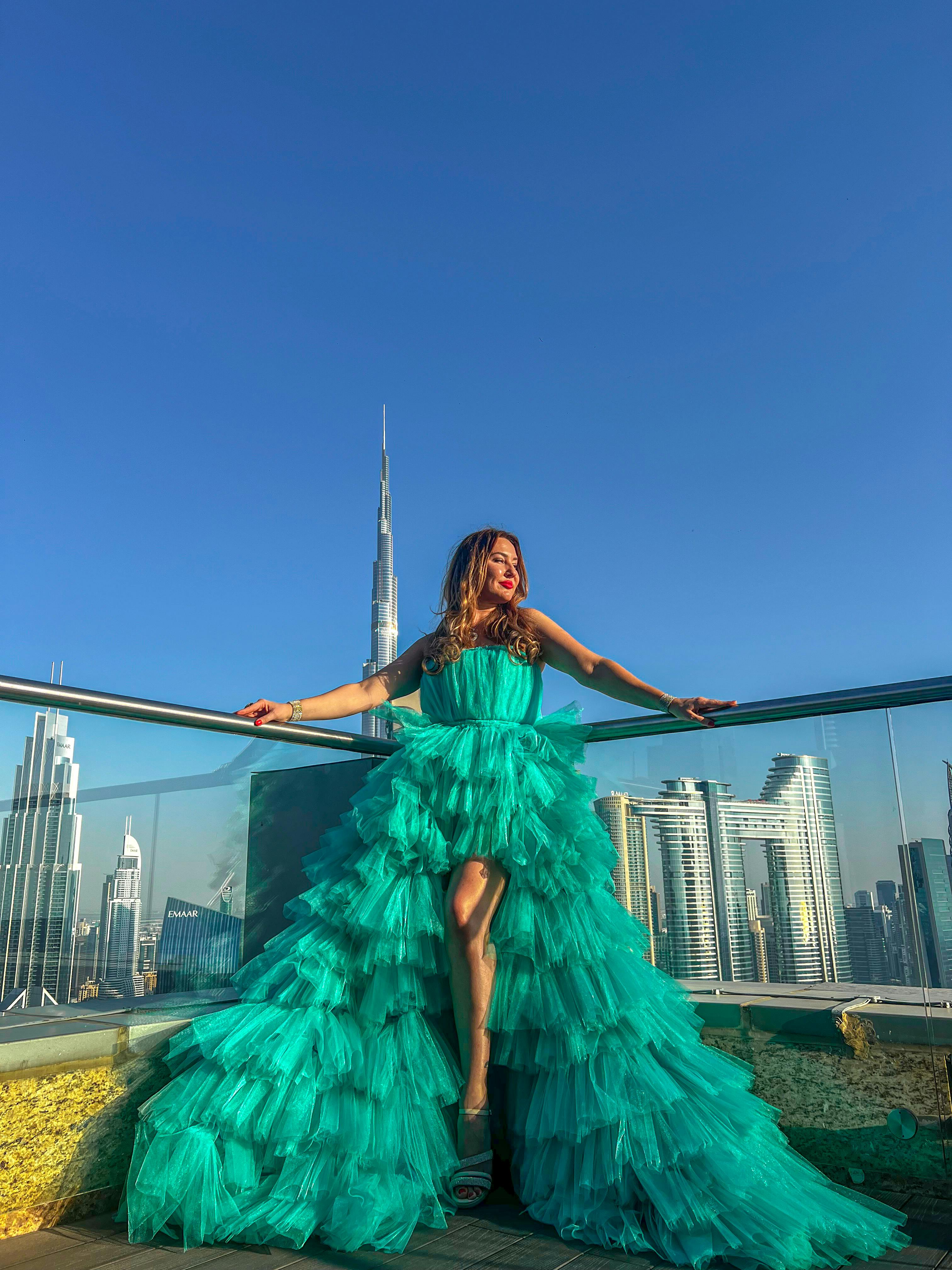 Shangri-La Balcony Flying Dress Videography Shoot Location