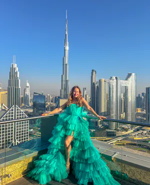 Shangri-La Balcony Flying Dress Videography Shoot