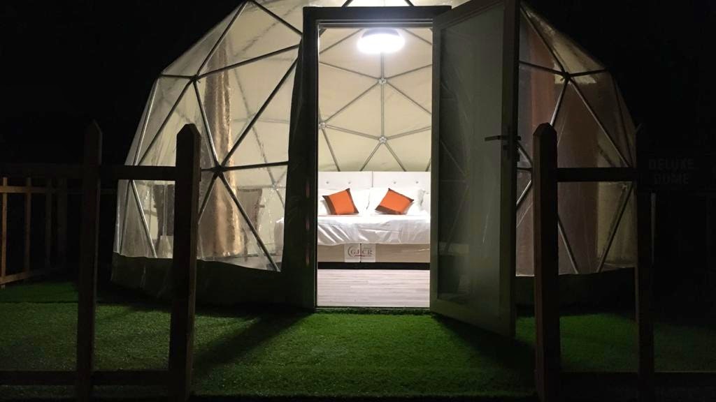 Overnight Camping Deluxe Dome Tent with AC Discount