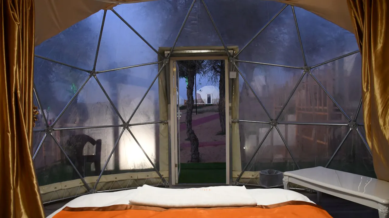 Overnight Camping Deluxe Dome Tent with AC Price