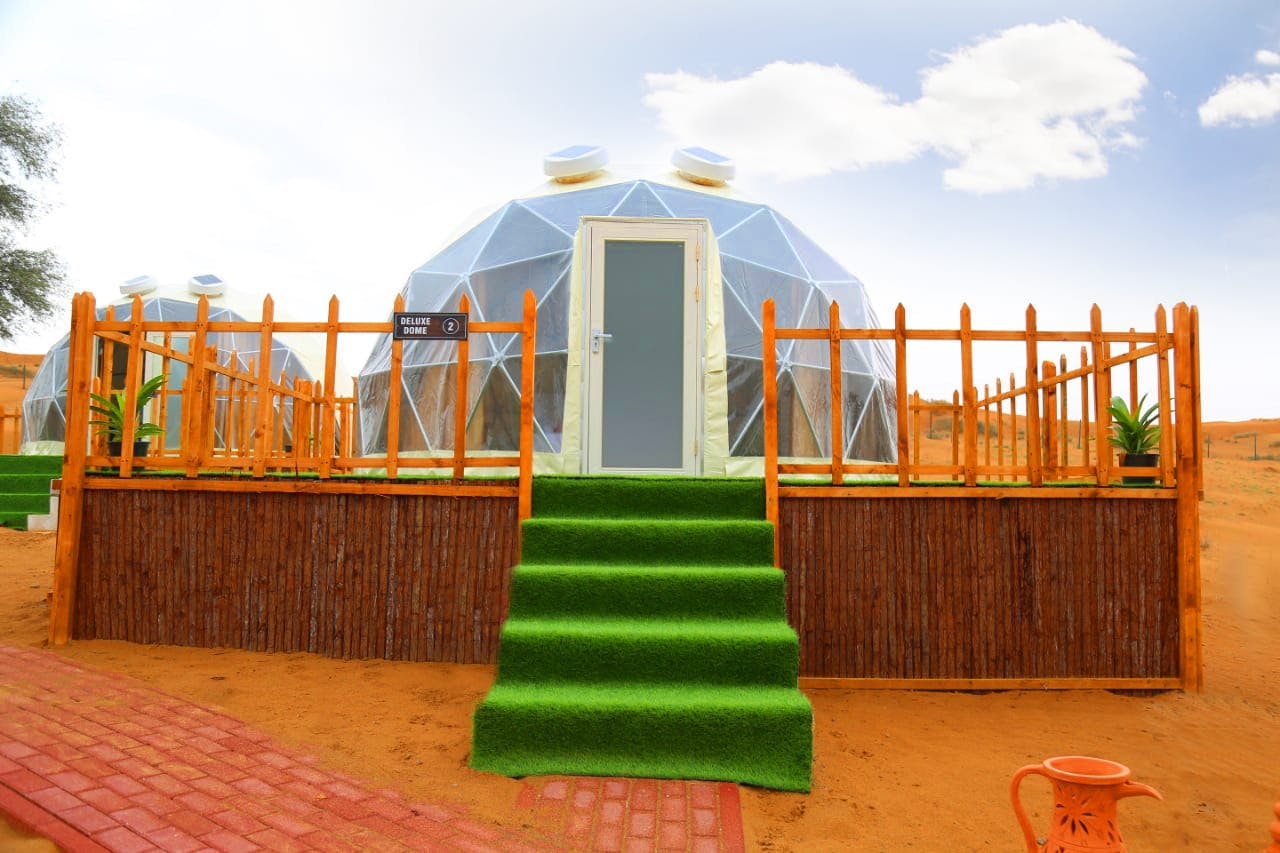 Overnight Camping Deluxe Dome Tent with AC  2 Person