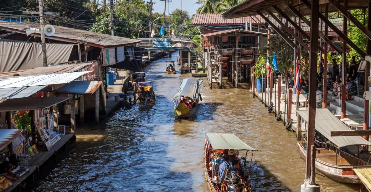 From Bangkok: Half-day Damnoen Saduak Floating Market Tour and Thai house with English Guide Location