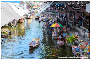 Classic Thailand Day Tour - Damnoen Saduak Floating Market & Elephant Camp