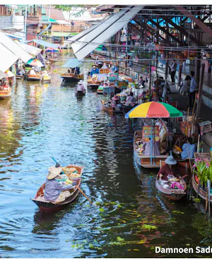 Classic Thailand Day Tour - Damnoen Saduak Floating Market & Elephant Camp