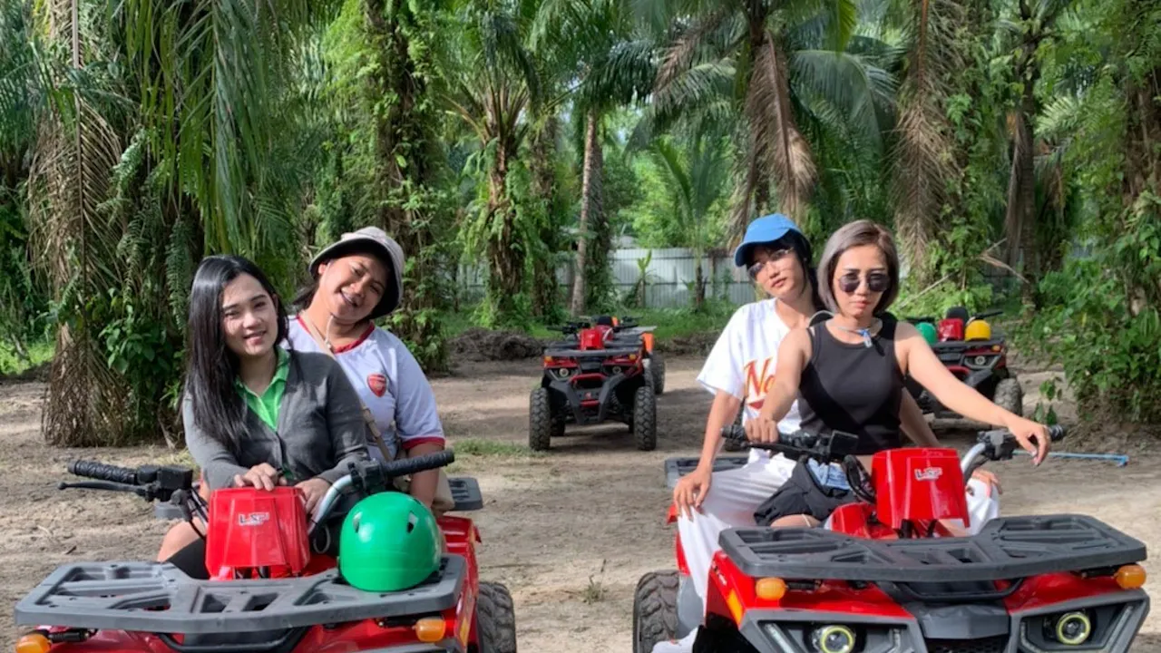 Join Tour White Water Rafting, Flying Fox, Jungle Walk, ATV Adventure and Elephant Trekking from Phuket Price