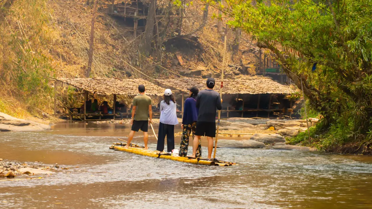 Enjoy Chiang Mai Bamboo Rafting Along the Mae Wang River Category