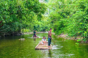 Day trip Bamboo Rafting in Phang Nga Include Transfer