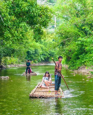 Day trip Bamboo Rafting in Phang Nga Include Transfer