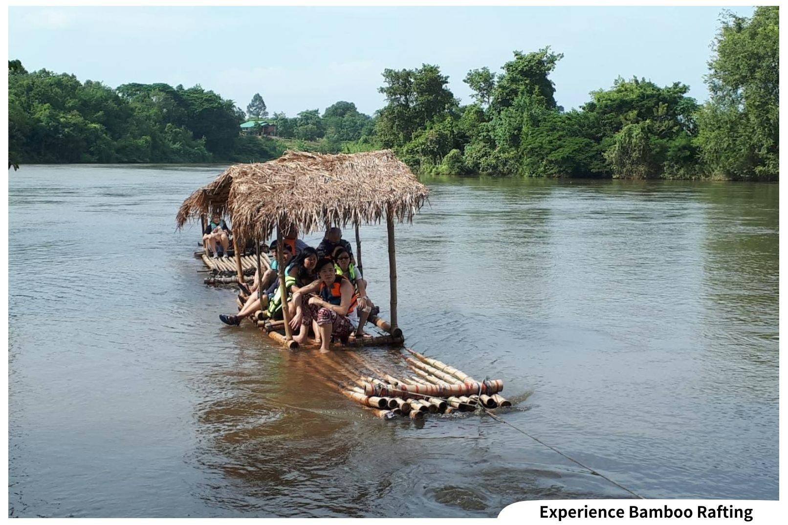 Kanchanaburi Full Day Experience: Elephants Experience Elephants Bathing & Bamboo Rafting Location