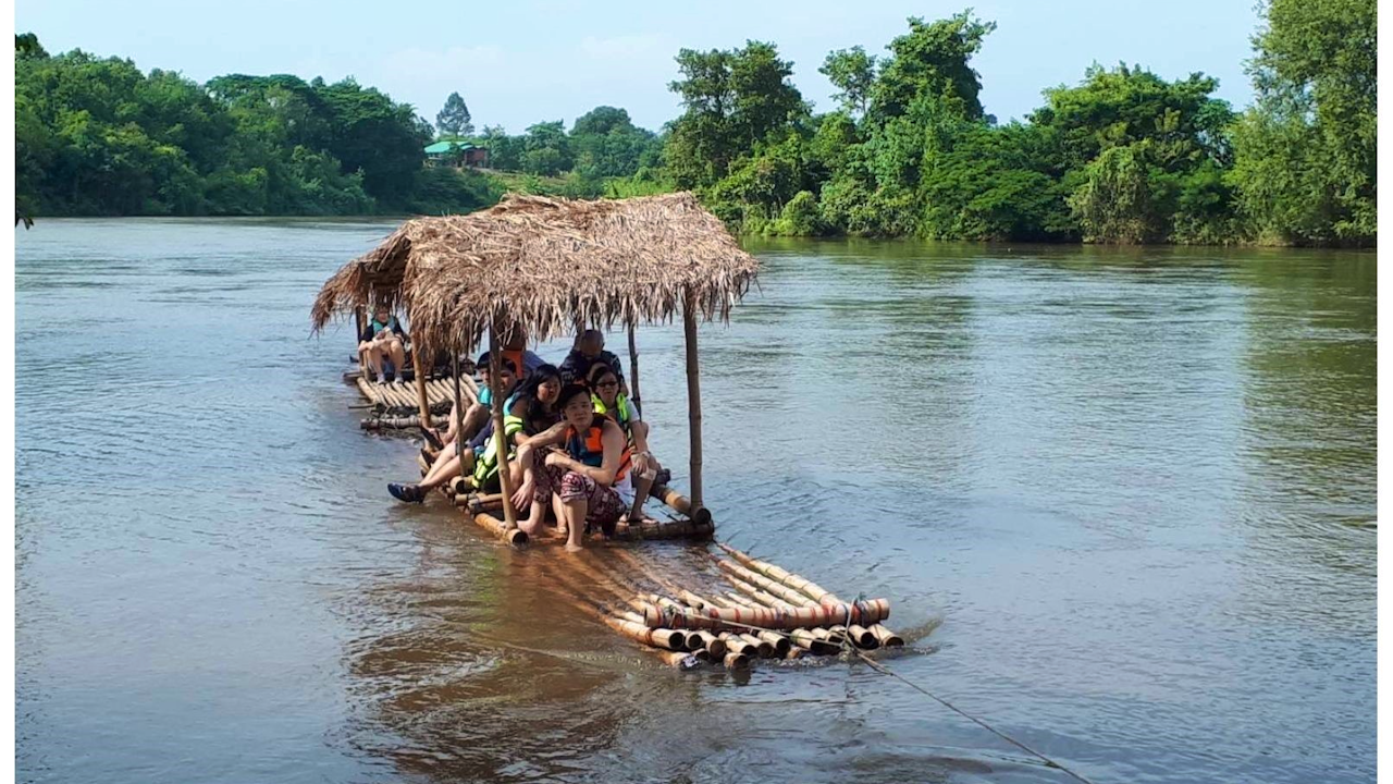 Kanchanaburi Full Day Experience: Elephants Experience Elephants Bathing & Bamboo Rafting Location