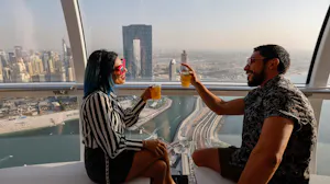Ain Dubai Premium Cabin Tickets with 2-Course Meal 