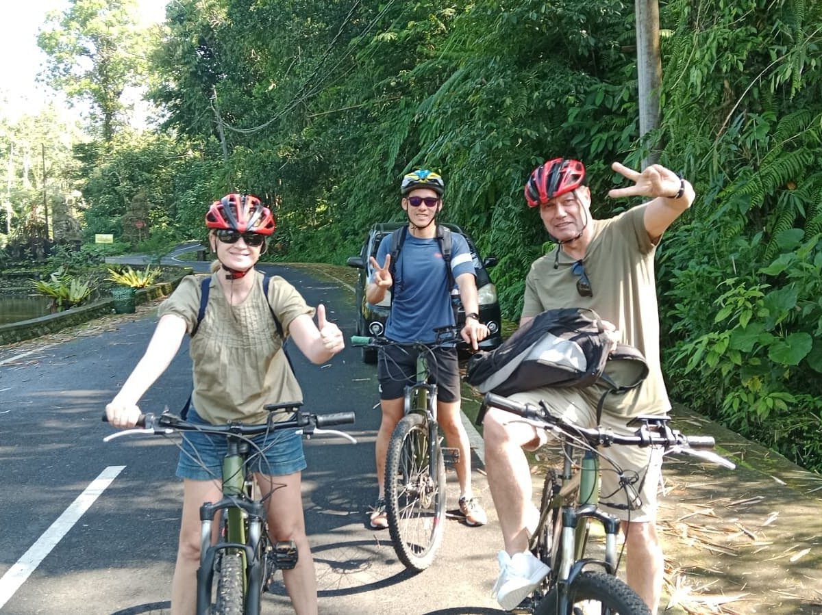 Green Hillside Cycling at Bali Location