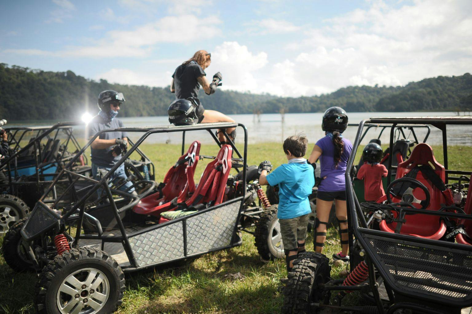Green Hillside Cycling at Bali Thrillark