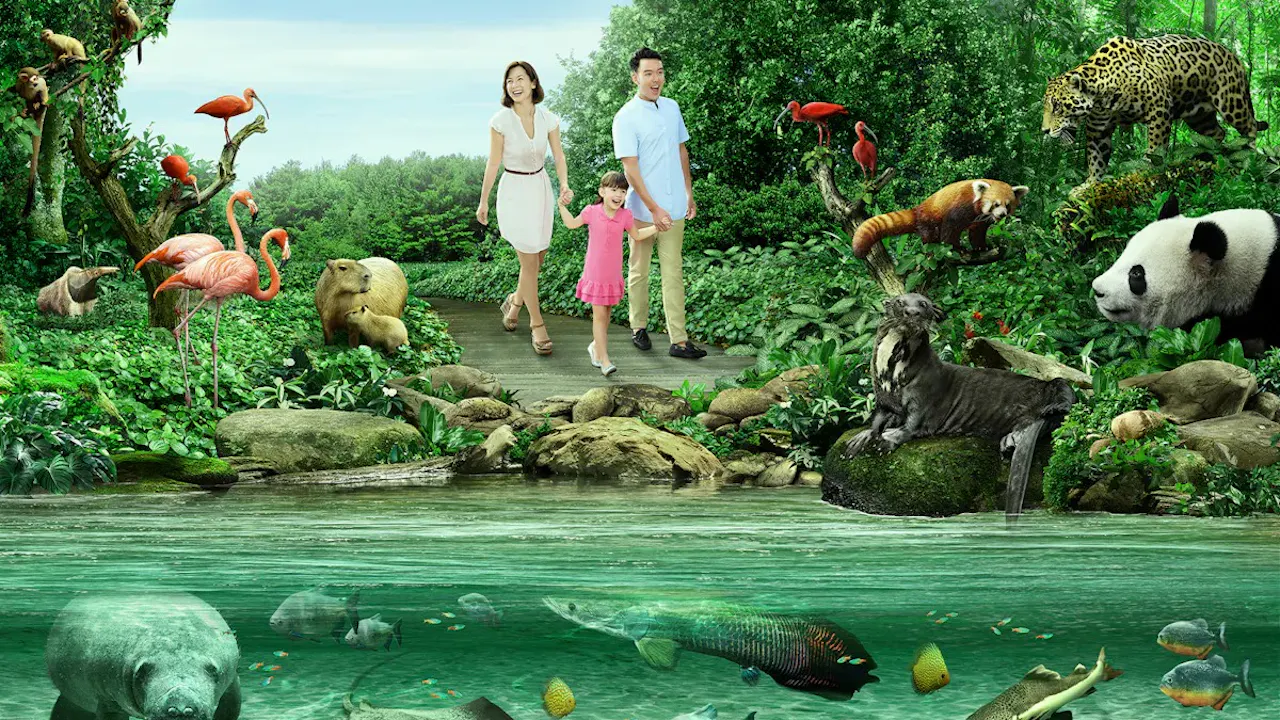 Combo: Night Safari Admission with Tram and River Wonders Thrillark