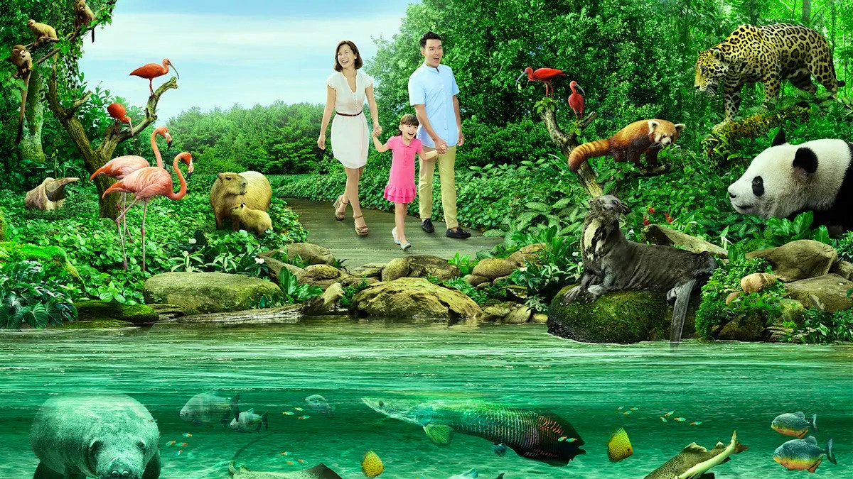 Combo: Night Safari Admission with Tram and River Wonders Thrillark