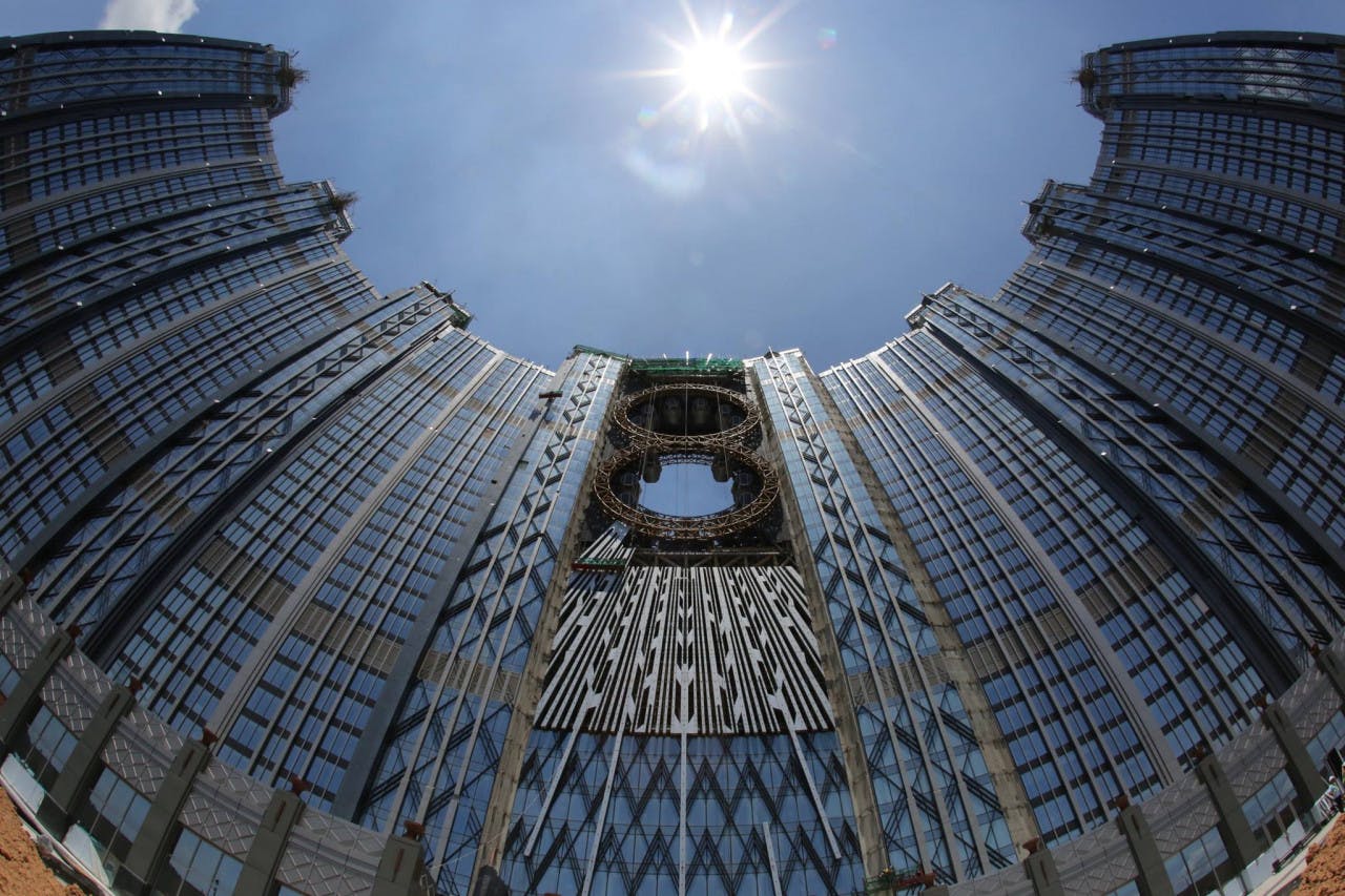 Studio City Macau Golden Reel Ferris Wheel Location