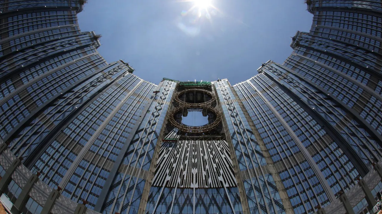 Studio City Macau Golden Reel Ferris Wheel Location