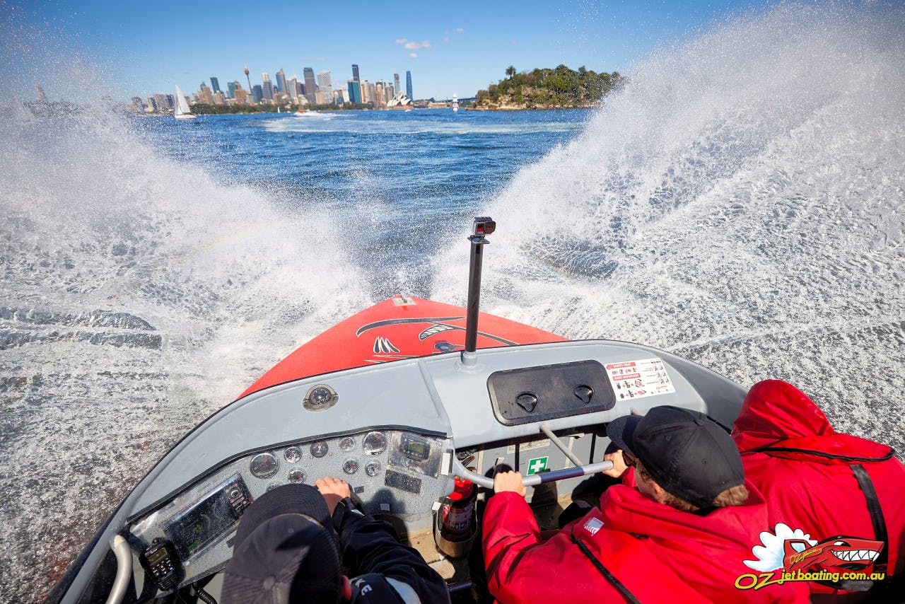 Oz Jet Boating Ride on Sydney Harbour Location