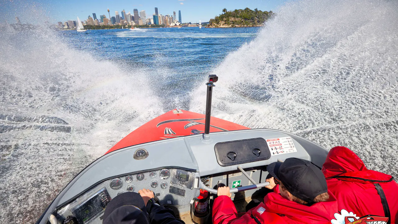 Oz Jet Boating Ride on Sydney Harbour Location