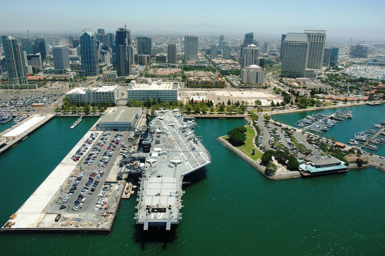 USS Midway Museum + San Diego Museum of Art Location