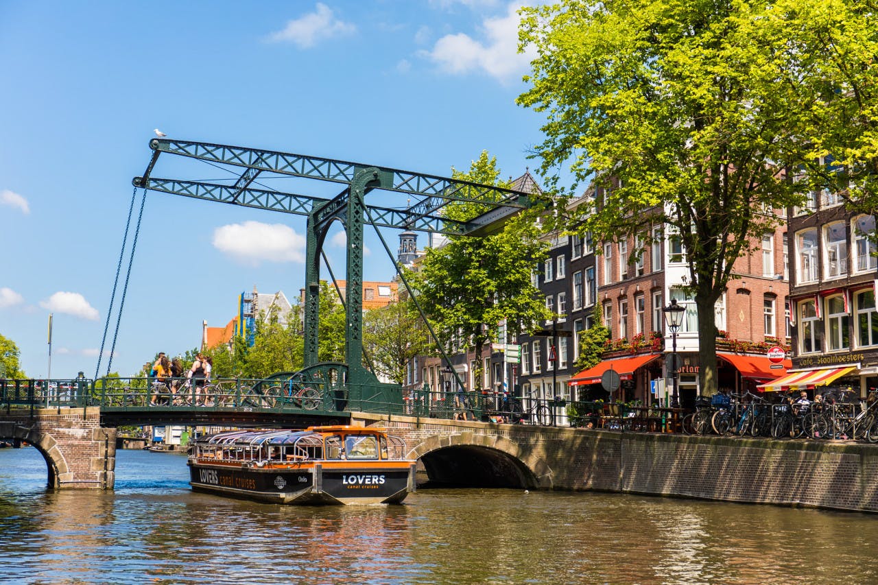 Amsterdam Semi-Open Boat Canal Cruise Ticket 