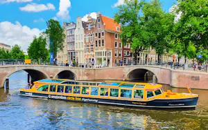 Amsterdam Semi-Open Boat Canal Cruise Ticket