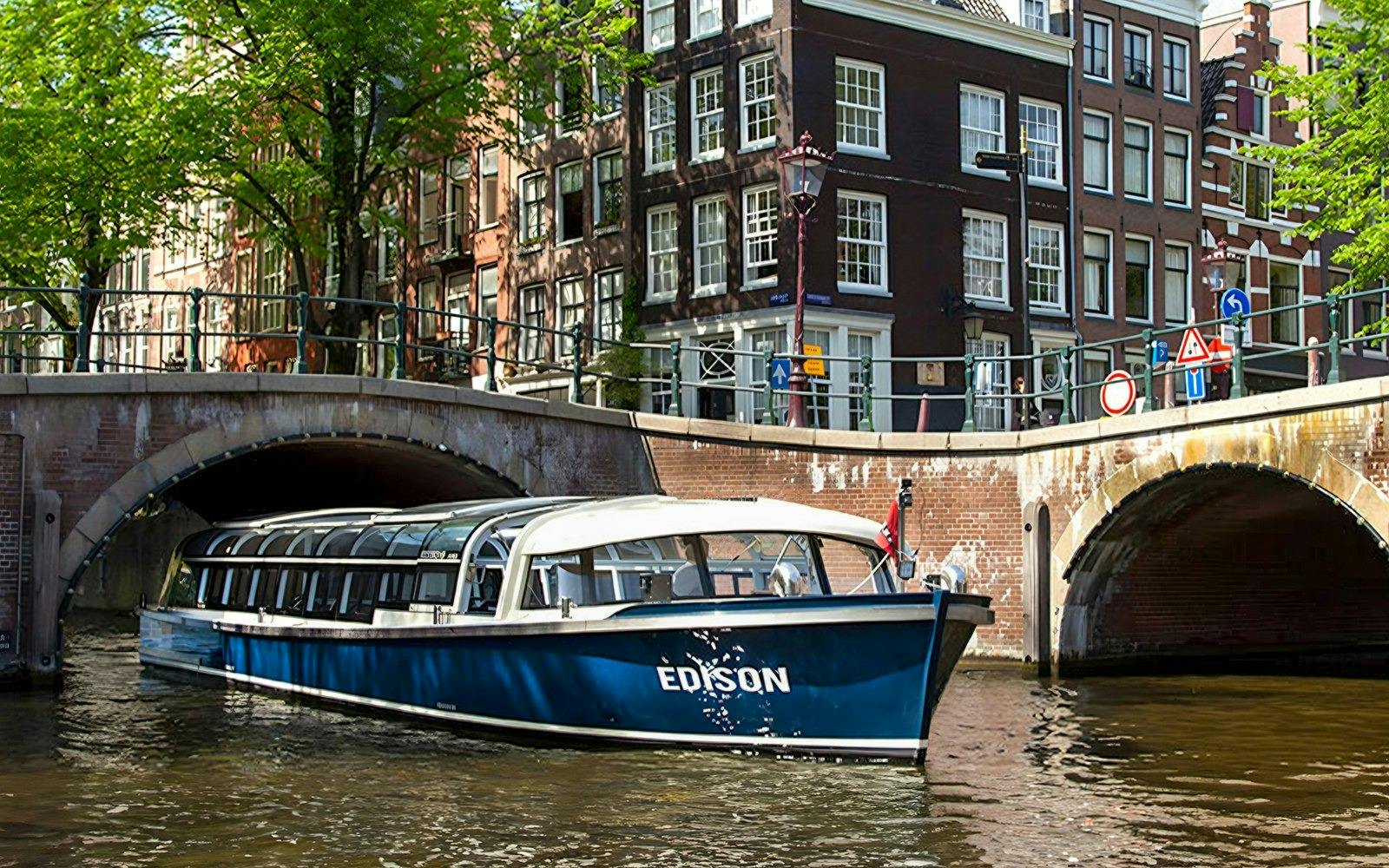 Amsterdam Semi-Open Boat Canal Cruise Ticket Location