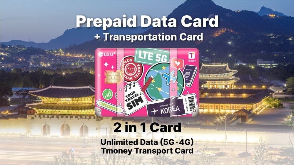 Korea Unlimited 4G Data SIM & T-Money Transportation Card Location