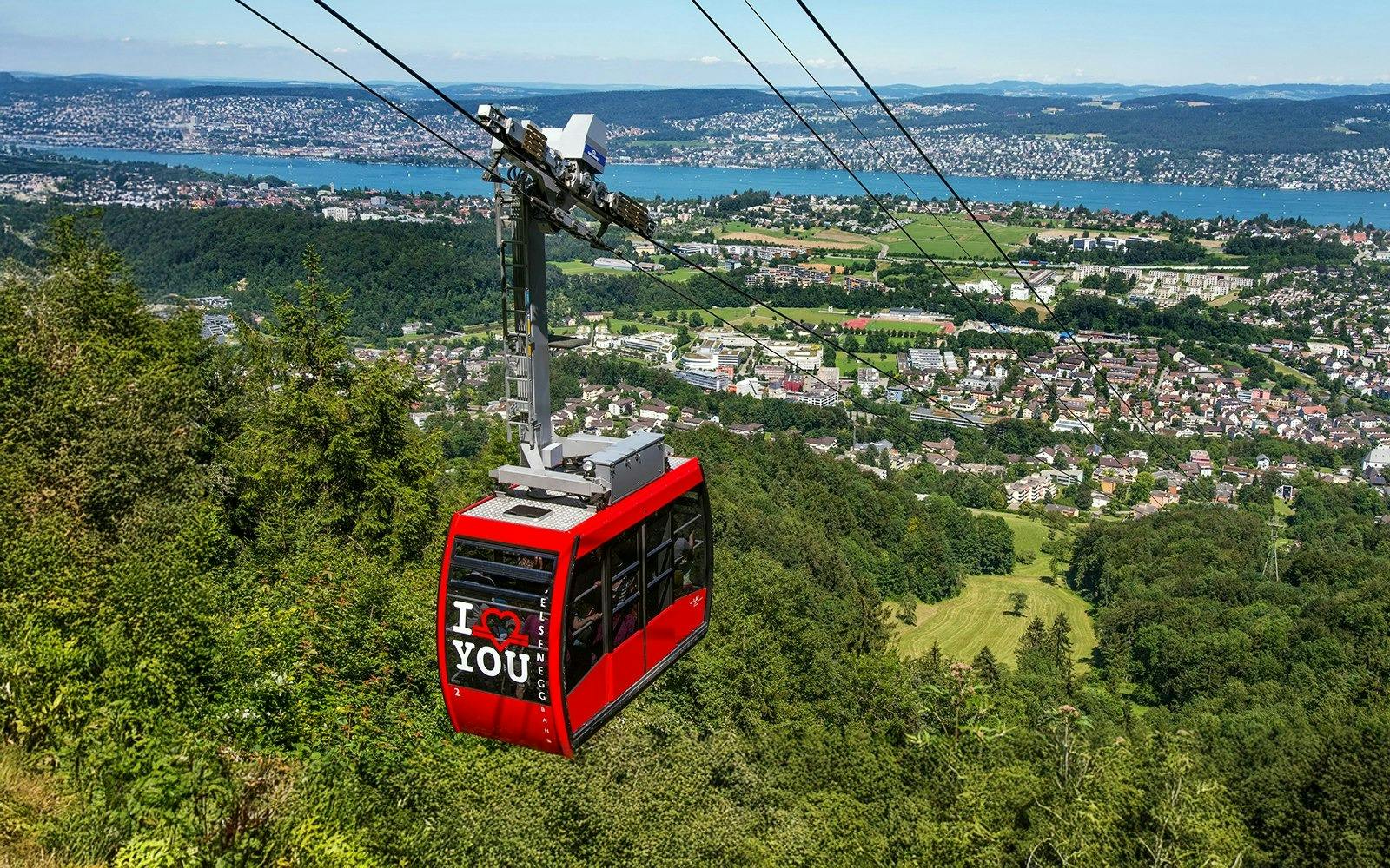 Sunset Tour & Swiss Cheese Fondue Dinner in Zurich 