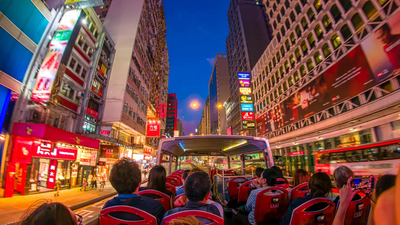 Big Bus Hong Kong Open-Top Night Tour Discount