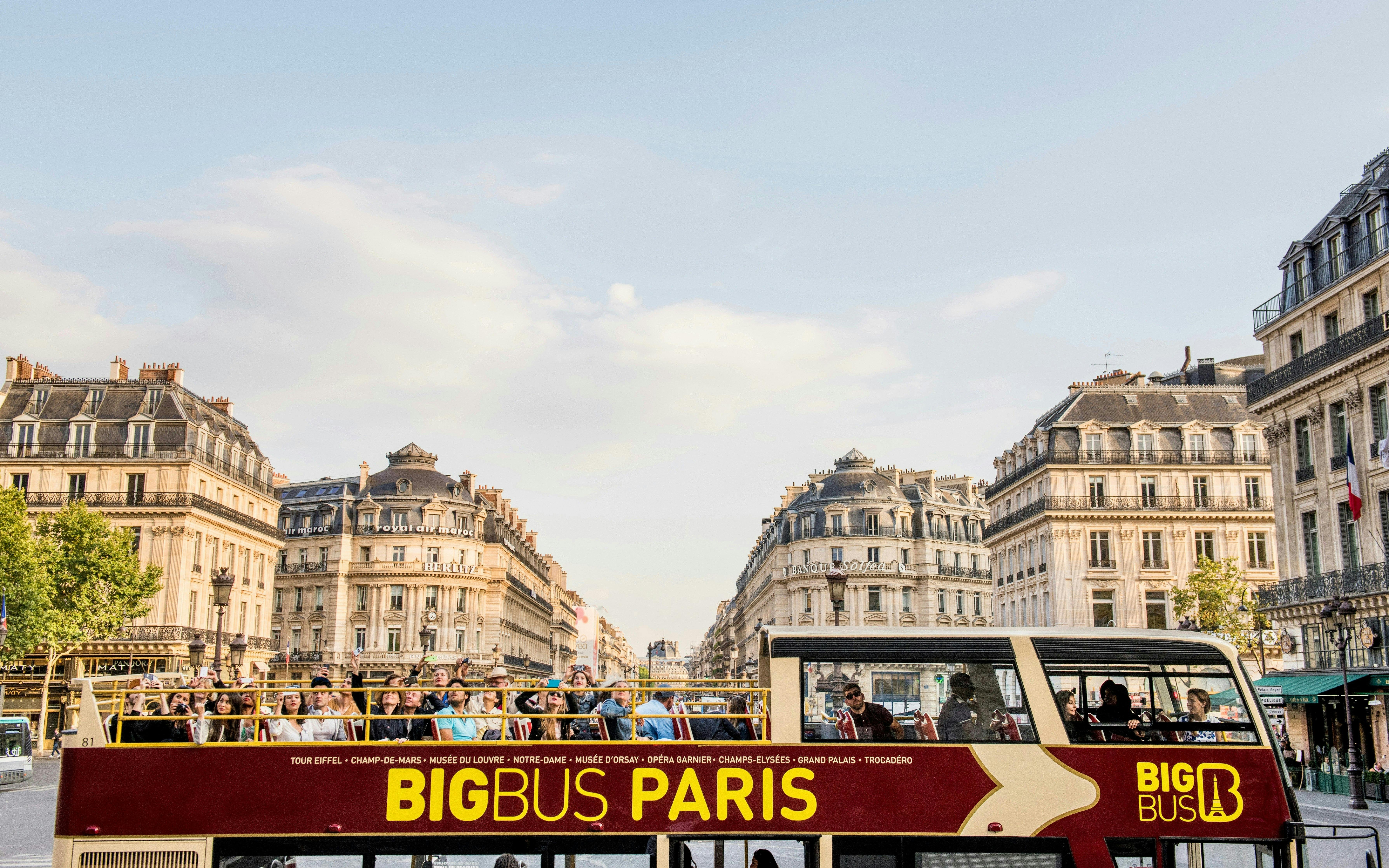Big Bus Hop on Hop off Pass Paris