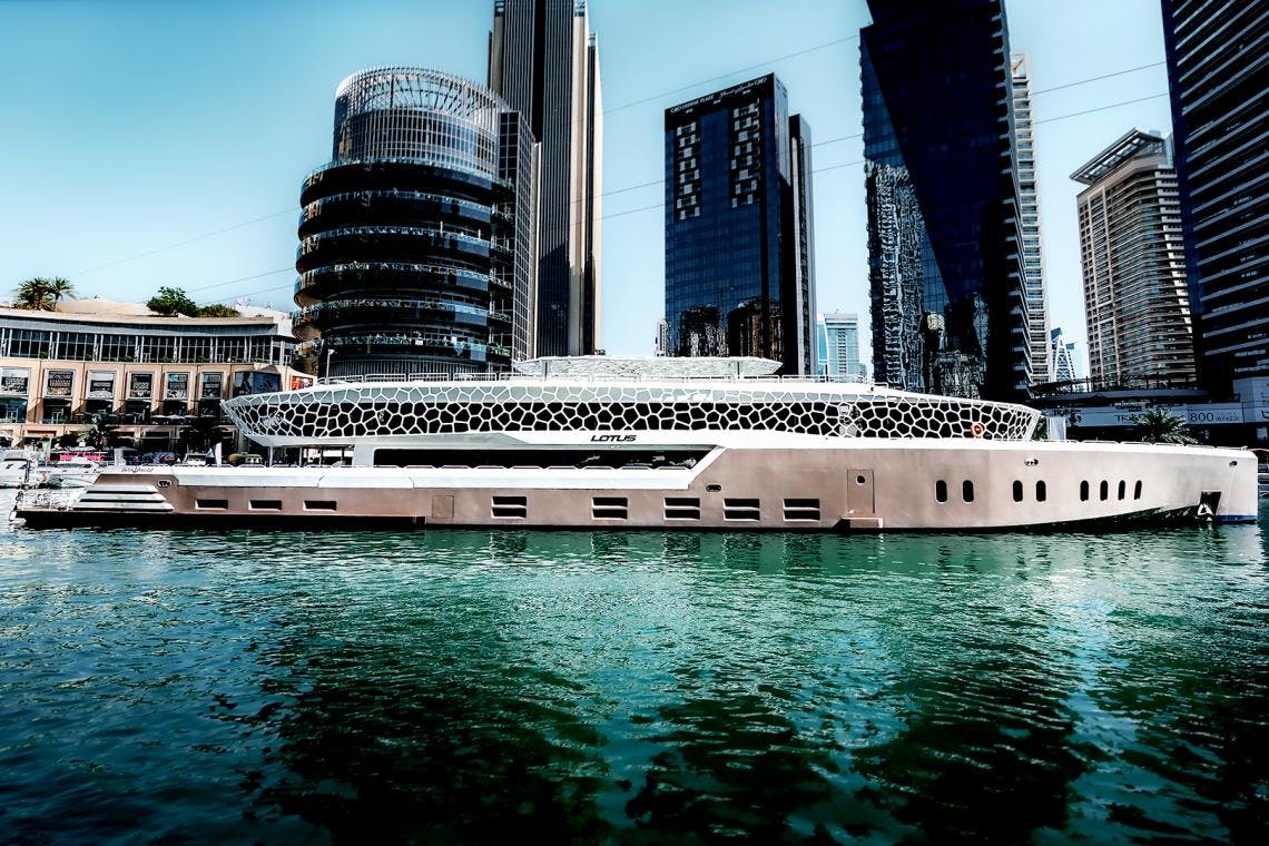 Book Yacht Cruise Dubai | Lotus Mega Yacht Dinner Cruise Dubai| Thrillark