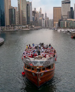 Sunset Dinner Dhow Cruise at Dubai Marina