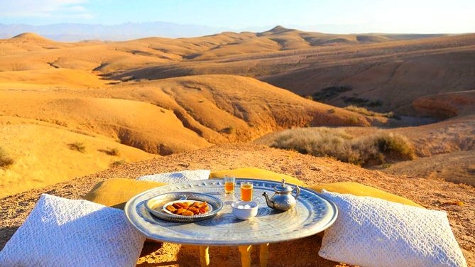 Sunset Camel Ride experience at the Agafay Rocky Desert Discount