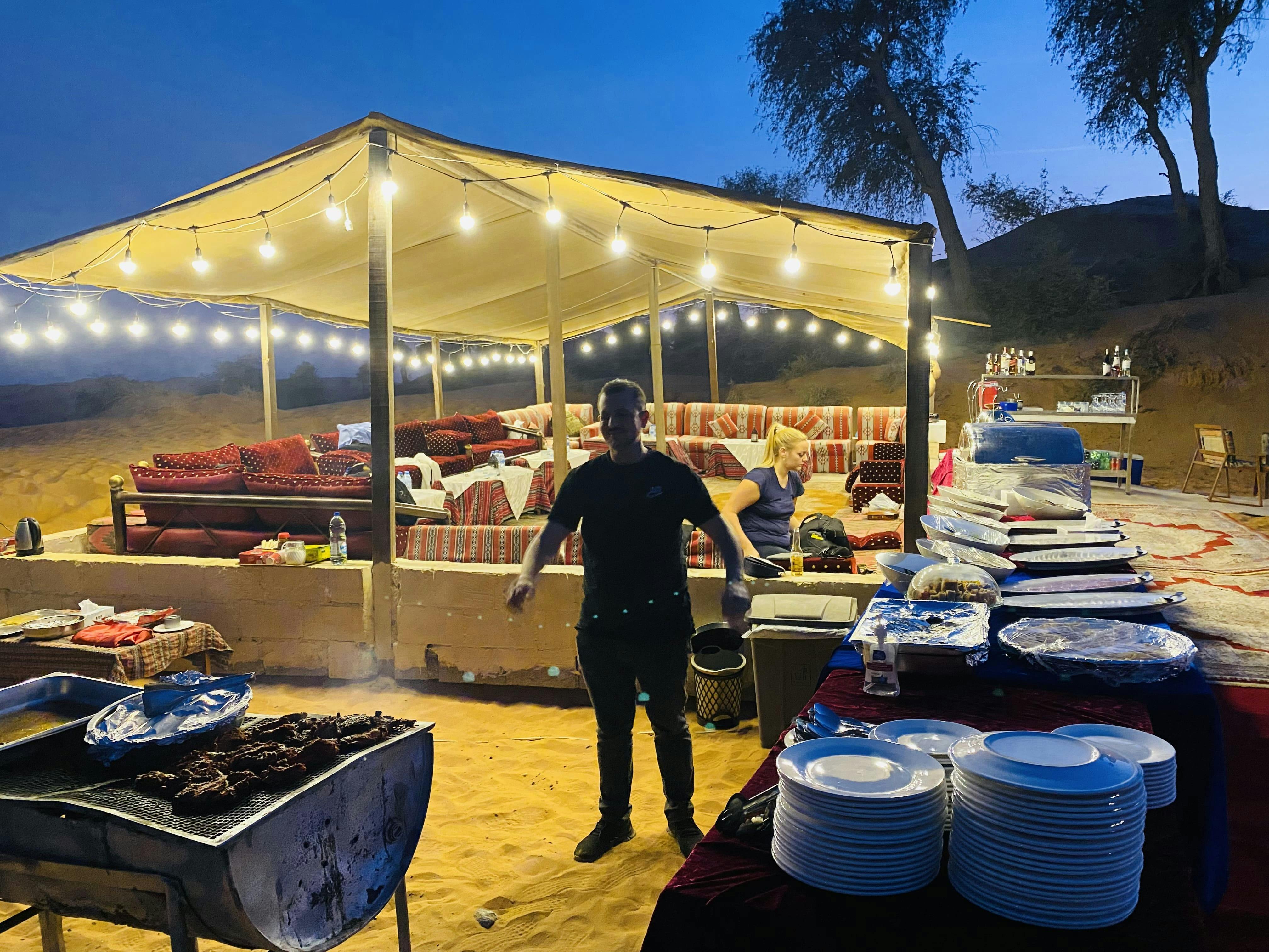 Romantic Dune Dinner Abu Dhabi Location