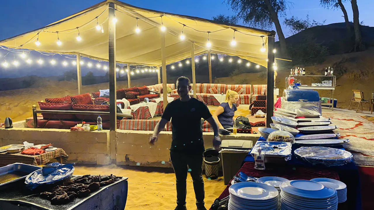 Romantic Dune Dinner Abu Dhabi Location