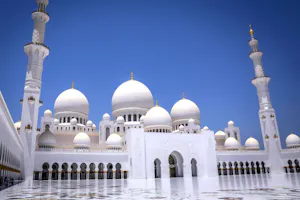 Grand Mosque and Louvre Museum Tour