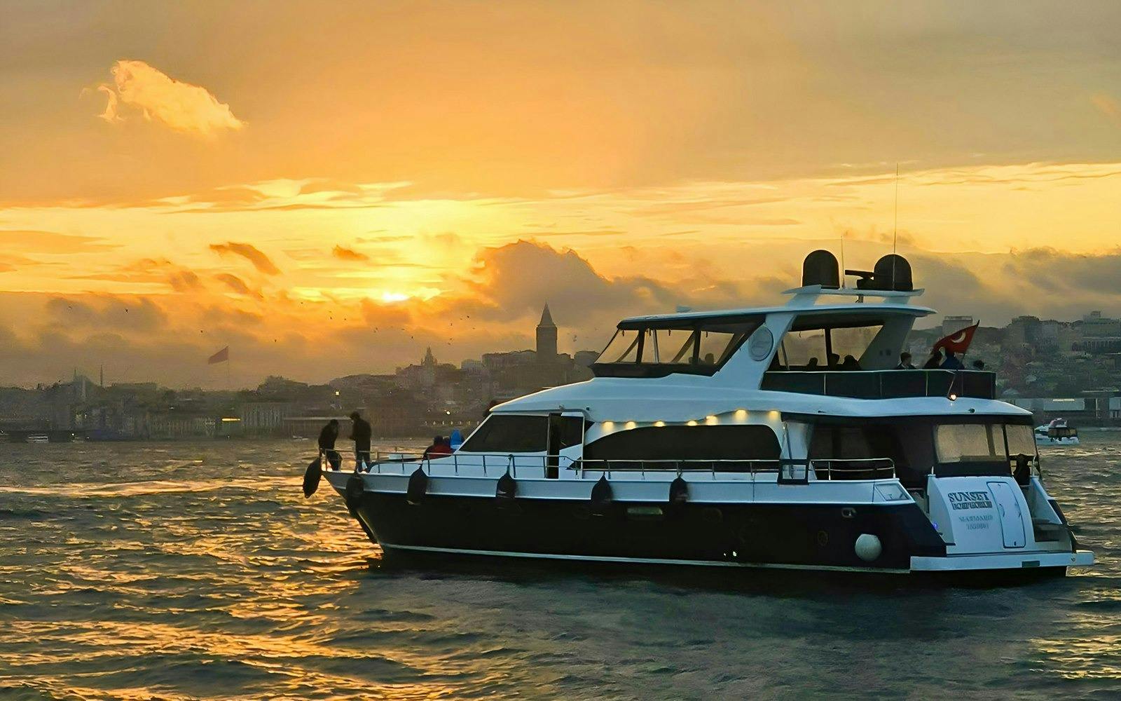 Evening Sunset Cruise on a Luxury Yacht in Istanbul Thrillark