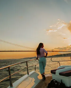 Evening Sunset Cruise on a Luxury Yacht in Istanbul